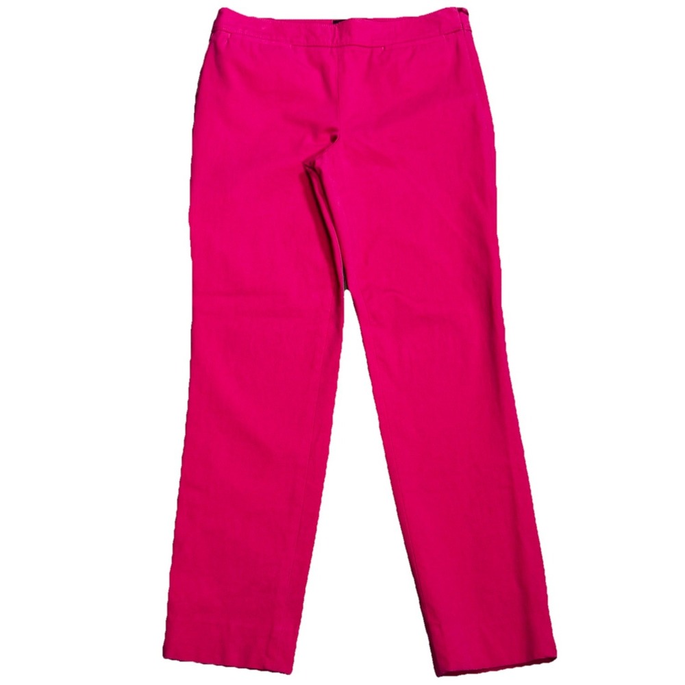 Talbots Cropped Pants Womens 2 Pink Chatham‎ Ankle Straight Leg Trousers